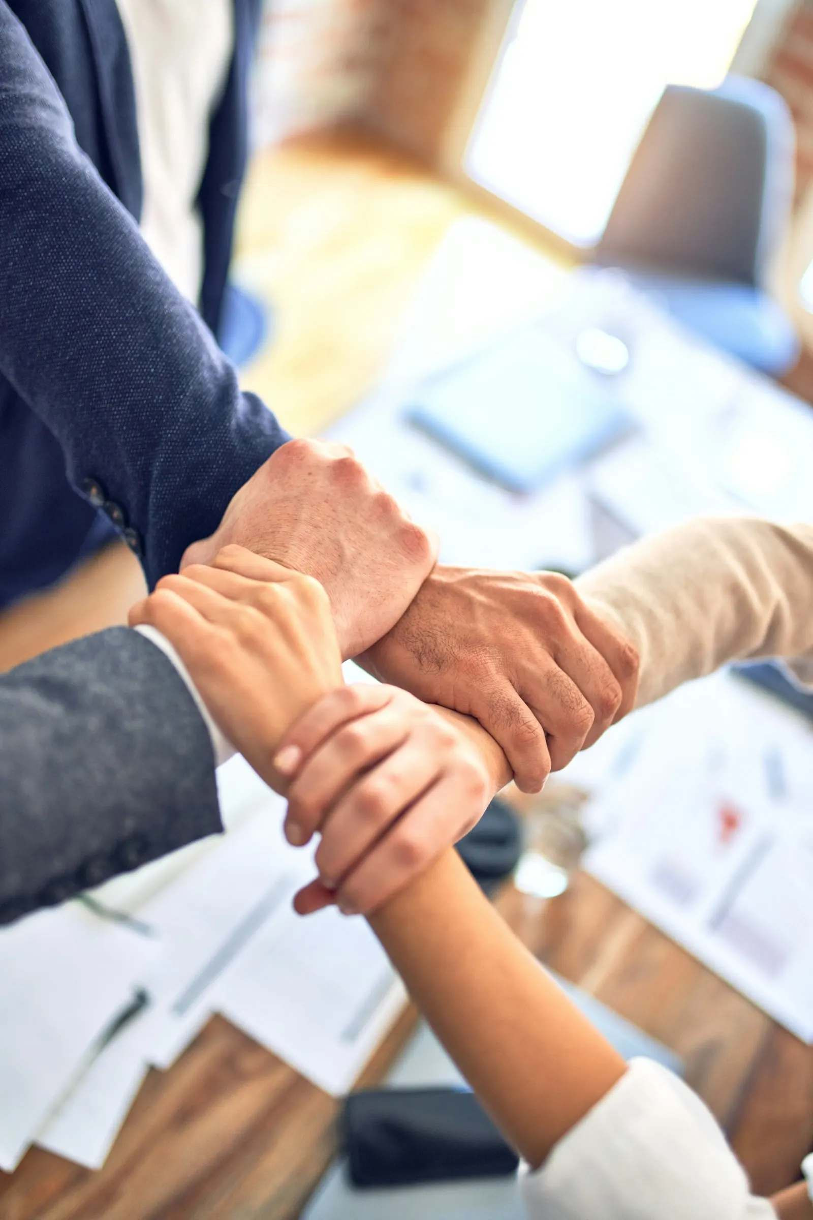 Neptune customers in a team meeting